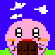 めめいsリク・チョコを食べているカービィ
