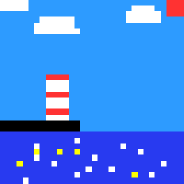 昼の海の光景
