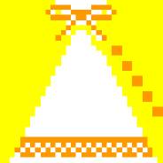 オレンジ★ブラウス